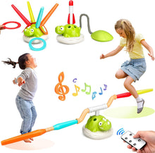 Load image into Gallery viewer, 3-in-1 Outdoor Toy for Children, Ring Toss Game/Rope Jumping Machine Children/Foam Rocket Launcher, Sports & Outdoor Toy with Music