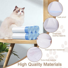 Load image into Gallery viewer, Cat Litter Box Bags with Drawstrings, Bin Bags with Carry Handle, Self-Cleaning Cat Litter Box, Rubbish Bags, Scratch-Resistant for Pets, Cats, Dogs, Poop Cat Litter, 6 Rolls/90 Pieces