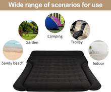 Load image into Gallery viewer, Matelas Gonflable Lit Gonflable pour Voiture Coussin Gonflable Sièges d'auto Multifonctionnel avec Pompe à air et Oreillers pour Véhicule SUV pour Picnic Voyage sur Voiture