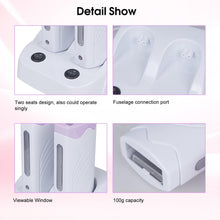 Load image into Gallery viewer, Roll-On Wax Warming Wax Melter Electric Hair Remover Easy Wax Hair Removal for Beauty, Gift for Women (Double-Pink)