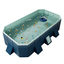 Load image into Gallery viewer, Planschbecken Foldable Pool, Kinderpool, tragbarer Hundepool, Abnehmbarer Pool, Badewanne, geeignet für Kinder, mittelgroße Haustiere, 180 x 135 x 50cm