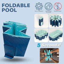 Load image into Gallery viewer, Planschbecken Foldable Pool, Kinderpool, tragbarer Hundepool, Abnehmbarer Pool, Badewanne, geeignet für Kinder, mittelgroße Haustiere, 180 x 135 x 50cm