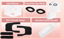 Load image into Gallery viewer, LED Face Mask, Light Therapy, Red Light Therapy Face Mask, 7 Colours, LED Face Mask with Red Light Therapy for All Skin Types, Face Care, Home Use, Travel Use, Black