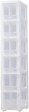 Load image into Gallery viewer, Tour de rangement plastique, Casier de rangement - avec 5 tiroirs - 18x32x83.5cm - Salle de bain et Cuisine Stockage