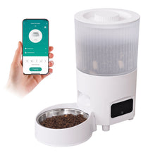 Load image into Gallery viewer, Distributeur Croquettes Chat Automatique - WiFi Distributeur Croquettes Chat - Distributeur de Croquettes pour Chat Connecter APP - Alimentation à Distance - 10 Repas par Jour - 3L