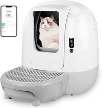 Load image into Gallery viewer, Self-Cleaning Cat Litter Tray Self-Cleaning with App Control & 65L Large Capacity Smart Health Monitor for Multiple Cats