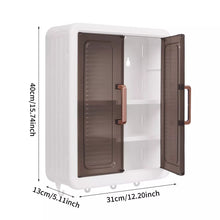Load image into Gallery viewer, Hängeschrank Schrank 31x13x40cm Faltbar Badschrank Wandschrank mit Türen