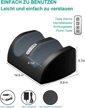 Load image into Gallery viewer, Shiatsu Foot Massager with Heating, Deep Tissue Massage, Relaxing Leg Muscles, Foot and Calf Massager with Massage Rollers