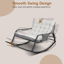 Load image into Gallery viewer, Grand patio Outdoor Rocking Chair Rocking Lounger Weatherproof Metal Relaxing Chair for Garden, Living Room, Yard, Patio and Balcony, Maximum Load 150 kg