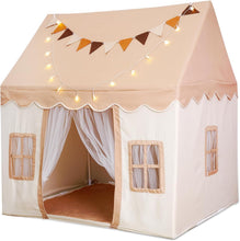 Load image into Gallery viewer, Children's Tent Indoor & Outdoor, Play Tent with Mat and Lights, Children's Play Tent Indoor, Baby Room Decoration, Reading Tent & Playroom for Toddlers