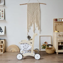Load image into Gallery viewer, Activity Walker, Wooden Baby Walker, Baby Wooden Toy, First Birthday Gift, Girl Toy, Toy for 1-3 Year Old, Floral Walker