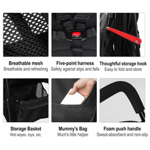 Load image into Gallery viewer, Foldable Buggy Pushchair Sports Pram Combination Function Travel Buggy 360° 4 Inch Wheels with Reclining Function 5-Point Safety Belt from 6 Months