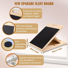 Load image into Gallery viewer, Balance Board and Slant Board Made of Wood, Balance Board for Adults, Wobble Board for Physiotherapy, Adjustable Calf Stretcher Slant Board and Balance Trainer for Home Training & Sports Exercises