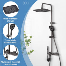 Load image into Gallery viewer, Shower System, Rain Shower with Fitting, Overhead Shower Set, Rain Shower Set, Shower Fitting Complete Set, Shower Rail with Shower, 3 Mode Hand Shower