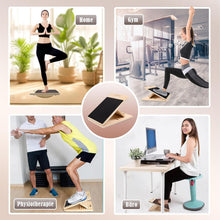 Load image into Gallery viewer, Balance Board and Slant Board Made of Wood, Balance Board for Adults, Wobble Board for Physiotherapy, Adjustable Calf Stretcher Slant Board and Balance Trainer for Home Training & Sports Exercises