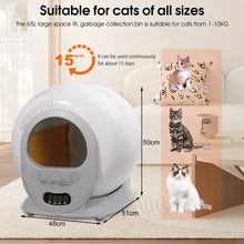 Load image into Gallery viewer, Litière pour chat autonettoyante nettoyeur de litière pour chat grand modè fr