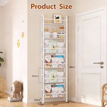 Load image into Gallery viewer, Wall shelf 6 floors Narrow Multifunctional bathroom shelf Bookshelf Kitchen