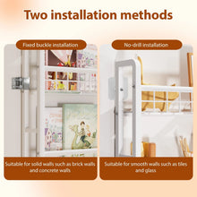 Load image into Gallery viewer, Wall shelf 6 floors Narrow Multifunctional bathroom shelf Bookshelf Kitchen