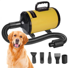 Load image into Gallery viewer, Pet Hair Dryer Dog Grooming Blow Speed Adjustable Hairdryer Blower Heater 3200W