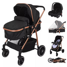 Load image into Gallery viewer, Kinderwagen 3 in 1 Kombikinderwagen Komplettset Buggy Auto-Babyschale