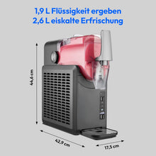 Load image into Gallery viewer, Slush Machine (2.6 Litre Slush Ice Capacity, 1.9 Litre Capacity, Slush Ice Maker for Drinks, 5 Drink Modes, 30-60 Minutes Preparation Time, Compressor, Slush Ice Machine