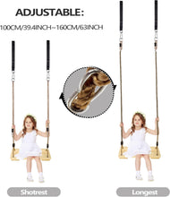 Load image into Gallery viewer, Skateboard Swing Outdoor Children - Durable, Weatherproof, Non-Slip, Standing and Sitting - Skateboard Swing Accessories Wood - Ship Swing, Double Swing