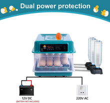 Load image into Gallery viewer, Automatic Egg Incubator, Automatic Incubator for 15-16 Eggs with Moisture Monitoring, Automatic Egg Turning, Automatic Water Addition and Egg Lighting