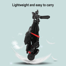 Load image into Gallery viewer, Pushchair, Children's Buggy, Folding with One Hand, Children's Buggy with Reclining Function, Footrests, Breathable Nets and Awnings, Backrest with Hard Cushion, Rear Wheel with Foot Brake