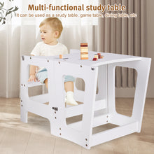 Load image into Gallery viewer, 2-in-1 Learning Tower for Children, Tilt Protection, with Magnetic Board, Folding Montessori Kitchen Aid and Learning Tower