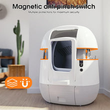 Load image into Gallery viewer, Self-Cleaning Cat Litter Tray Self-Cleaning with App Control & 65L Large Capacity Smart Health Monitor for Multiple Cats