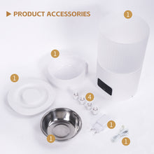 Load image into Gallery viewer, Distributeur Croquettes Chat Automatique - WiFi Distributeur Croquettes Chat - Distributeur de Croquettes pour Chat Connecter APP - Alimentation à Distance - 10 Repas par Jour - 3L