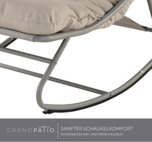 Load image into Gallery viewer, Grand patio Outdoor Rocking Chair Rocking Lounger Weatherproof Metal Relaxing Chair for Garden, Living Room, Yard, Patio and Balcony, Maximum Load 150 kg