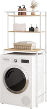 Load image into Gallery viewer, Washing Machine Shelf, Toilet Shelf Over Washing Machine Toilet, Washing Machine Cabinet, Overmount Cabinet, Toilet Cabinet, 3 Shelves, Towel Rail, Metal Wood Material