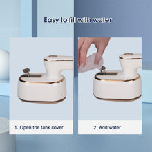 Load image into Gallery viewer, Mini Steam Iron, 1000 W Foldable Portable Travel Iron, 100 ml Water Tank, 20 Seconds Quick Heating, Small Iron Steam for Home and Travel