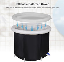 Load image into Gallery viewer, Bañera de Hielo al Aire Libre para Adultos Bañera Hinchable Plegable Recuperación muscular - Refuerza el Sistema Inmunológico para Deportistas (90 * 75CM)