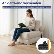 Load image into Gallery viewer, Faltbares Schlafsofa umwandelbarer Schlafsessel mit Kissen, 3-in-1 Sofa Bett , Matratze mit Rückenstütze, tragbarer Stuhl-Bett-Komfortable Bodensofa-Lounge für Schlafzimmer Wohnzimmer