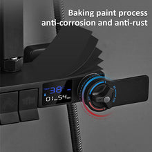 Load image into Gallery viewer, Colonne de Douche avec indicateur LED noir mitigeur thermostatique | Kit de douche noir avec colonne de douche réglable,pommeau de douche thermostatique