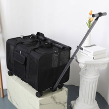 Load image into Gallery viewer, Sac de Transport pour Chien/Chat à Roulettes pour Animaux de Compagnie Chiens, Chats,Trolley et Chariot de Voyage avec Poignée au Manche Télescopique et Poches Rangement