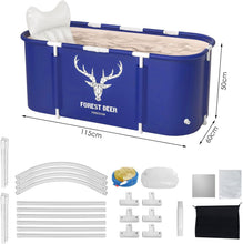 Load image into Gallery viewer, Bañera plegable portátil para adultos, Grande Bañera portátil 115 x 60 x 50cm, bañera plegable, bañera de spa para adultos, para baños de remojo en el hogar