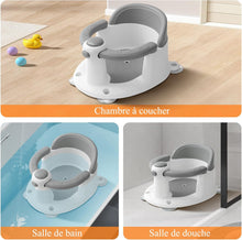 Load image into Gallery viewer, Baby Bath Seat from 6 Months - Non-slip Seat with 4 Powerful Suction Cups, Ergonomic Bath Seat for Shower or Tub