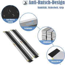 Load image into Gallery viewer, Wheelchair Ramps, , Aluminium Ramp, Wheelchair Load Capacity, 300 kg, Telescopic Ramp, Loading Ramp, Adjustable Portable for Wheelchairs and Scooters