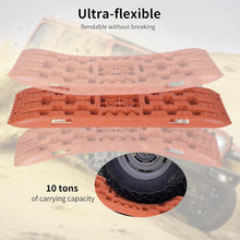Load image into Gallery viewer, Set of 2 Sand Sheets Traction Aid Offroad Motorhome Accessories Recovery Board, Traction Aid Driving Wedges Car Trailer Tyre Ladder, Traction Tape Traction Mat for Sand, Mud, Snow