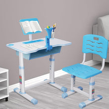 Load image into Gallery viewer, Children's Desk, Height Adjustable Desk Chair, Youth Desk with Chair for Children, Desks for Children with Drawer