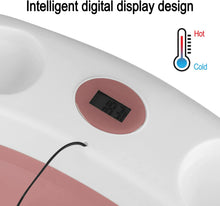 Load image into Gallery viewer, Bañera Bebé Plegable con Cojín de Baño Antideslizante y Termómetro con Pantalla Digital, Perfecto para Recién Nacidos y Bebés