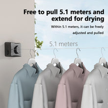 Load image into Gallery viewer, Clothesline Extendable Wall, 5.1 m Washing Line with Steel Core for Balcony, Bathroom and Bedroom, Extra Strong Camping, Travel Accessories