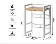 Load image into Gallery viewer, Washing machine shelf frame 2 household appliances superstructure steel with laundry rack