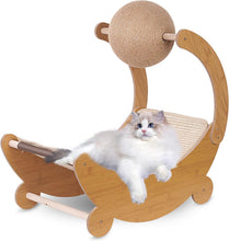 Load image into Gallery viewer, Cat Scratching Board, Scratching Mats, Curved Scratching Cardboard for Cats with Cat Scratching Ball, Abrasion-Resistant Cat Scratching Board, Cat Scratching Furniture Made of High-Quality
