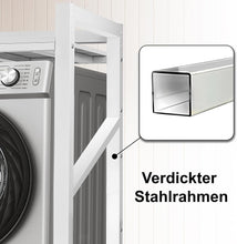 Load image into Gallery viewer, Over the Washing Machine Rack, Washing Machine Cabinet, 3 Height Adjustable, Washing Machine Dryer Cabinet Shelf, Load Capacity 300 kg for Bathroom, Kitchen, Balcony, Laundry Room