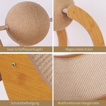 Load image into Gallery viewer, Cat Scratching Board, Scratching Mats, Curved Scratching Cardboard for Cats with Cat Scratching Ball, Abrasion-Resistant Cat Scratching Board, Cat Scratching Furniture Made of High-Quality