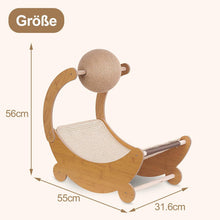 Load image into Gallery viewer, Cat Scratching Board, Scratching Mats, Curved Scratching Cardboard for Cats with Cat Scratching Ball, Abrasion-Resistant Cat Scratching Board, Cat Scratching Furniture Made of High-Quality